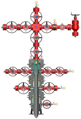 গুণ  API 6A Anti Corrosion Wellhead And Christmas Tree 3 1/8" 5000PSI কারখানা